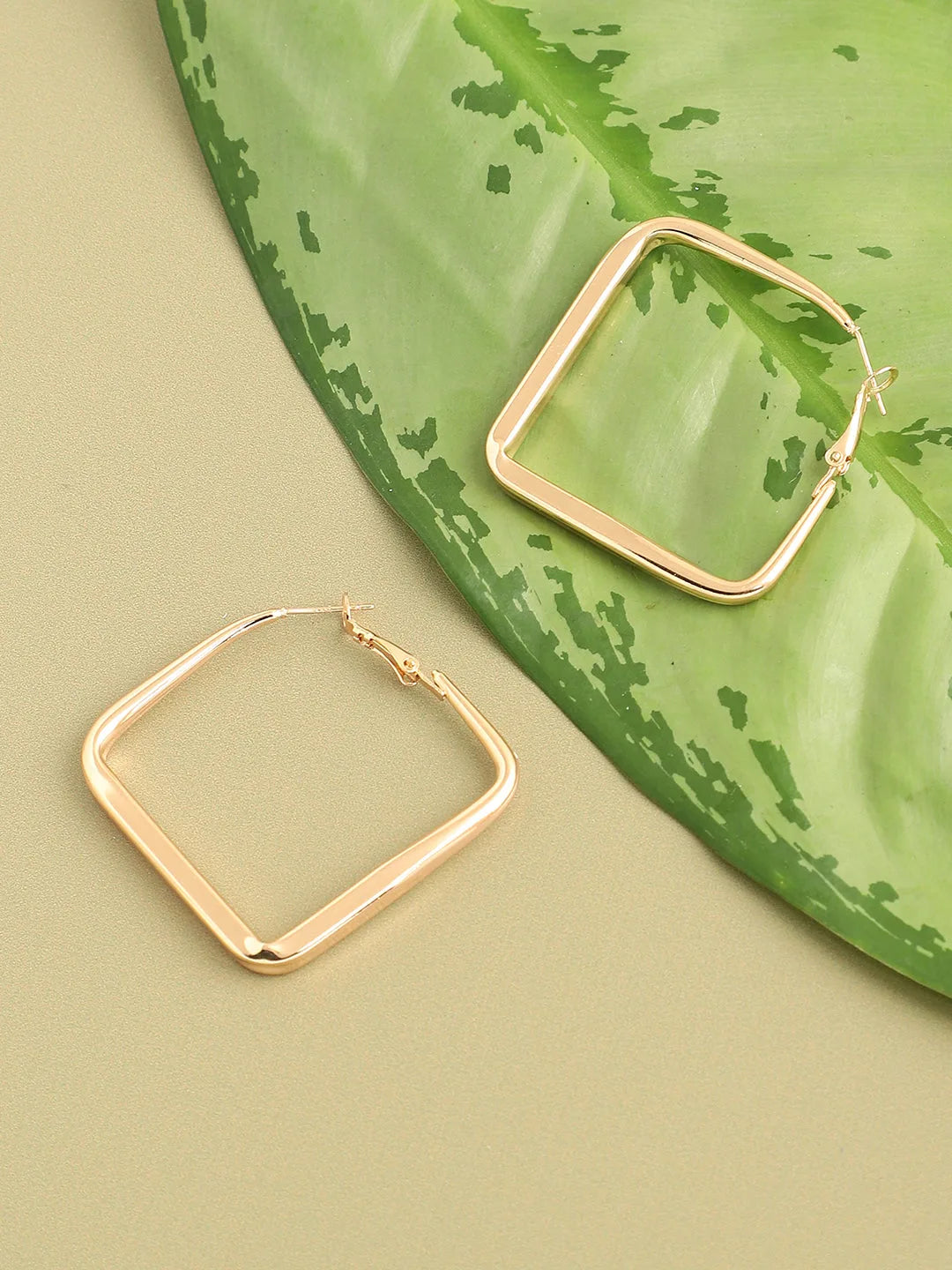 Gold Plated Party Designer Hoop Earring