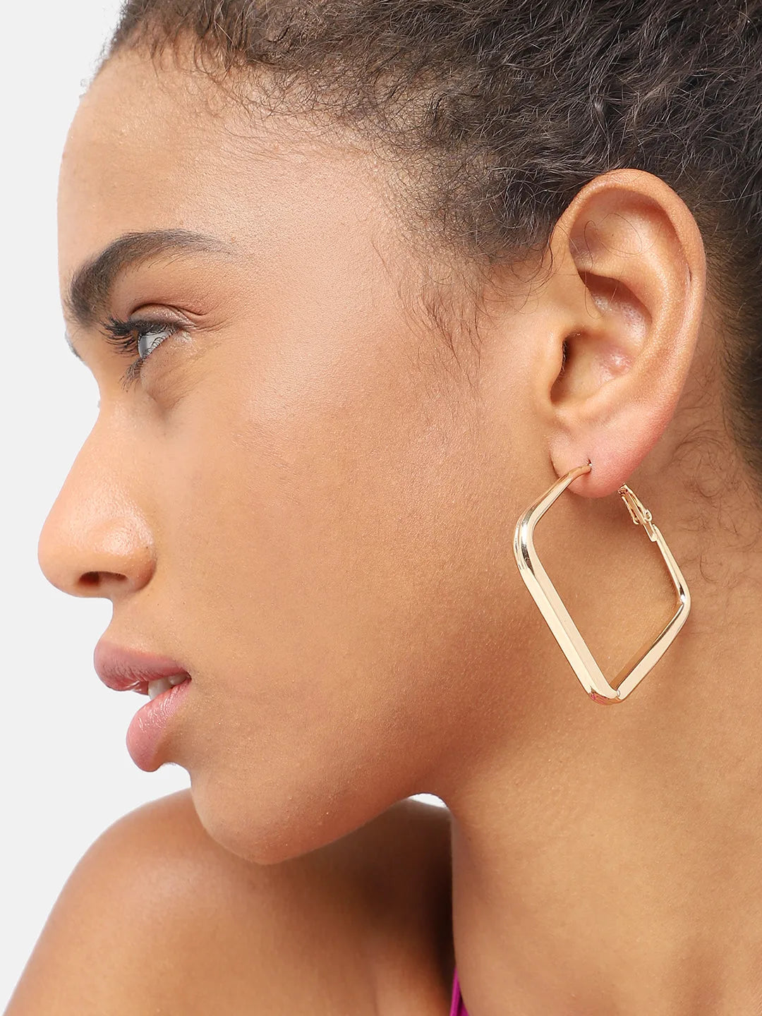 Gold Plated Party Designer Hoop Earring