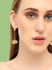 Gold Plated Party Designer Drop Earring