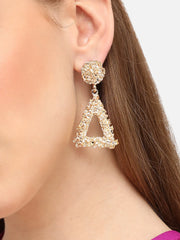 Gold Plated Party Designer Drop Earring