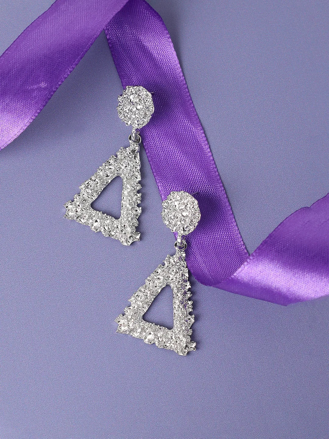 Silver Plated Party Designer Drop Earring