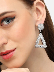 Silver Plated Party Designer Drop Earring