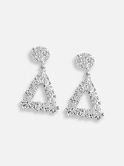 Silver Plated Party Designer Drop Earring