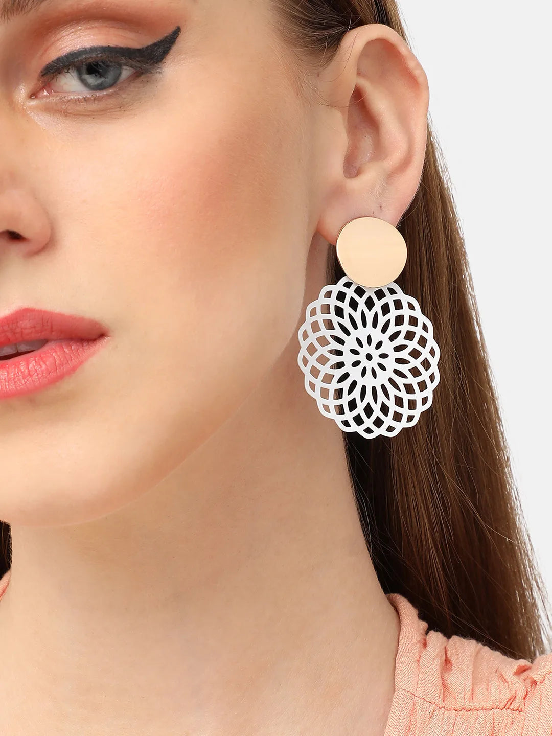 Gold Plated Party Designer Drop Earring