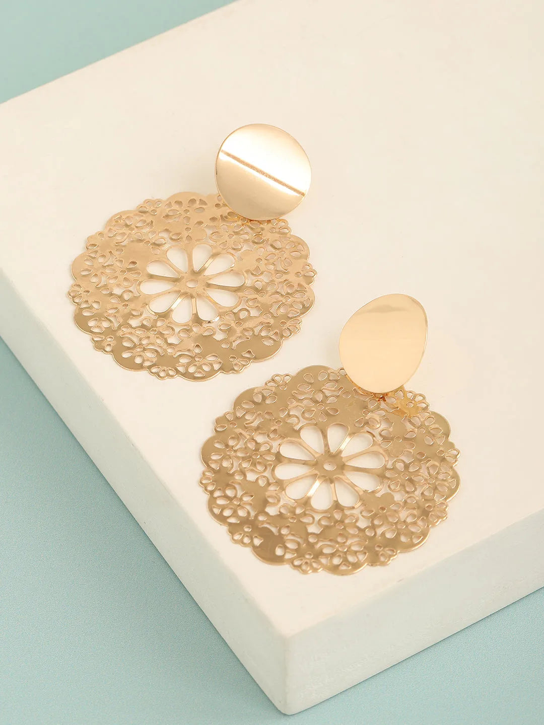 Gold Plated Party Designer Drop Earring