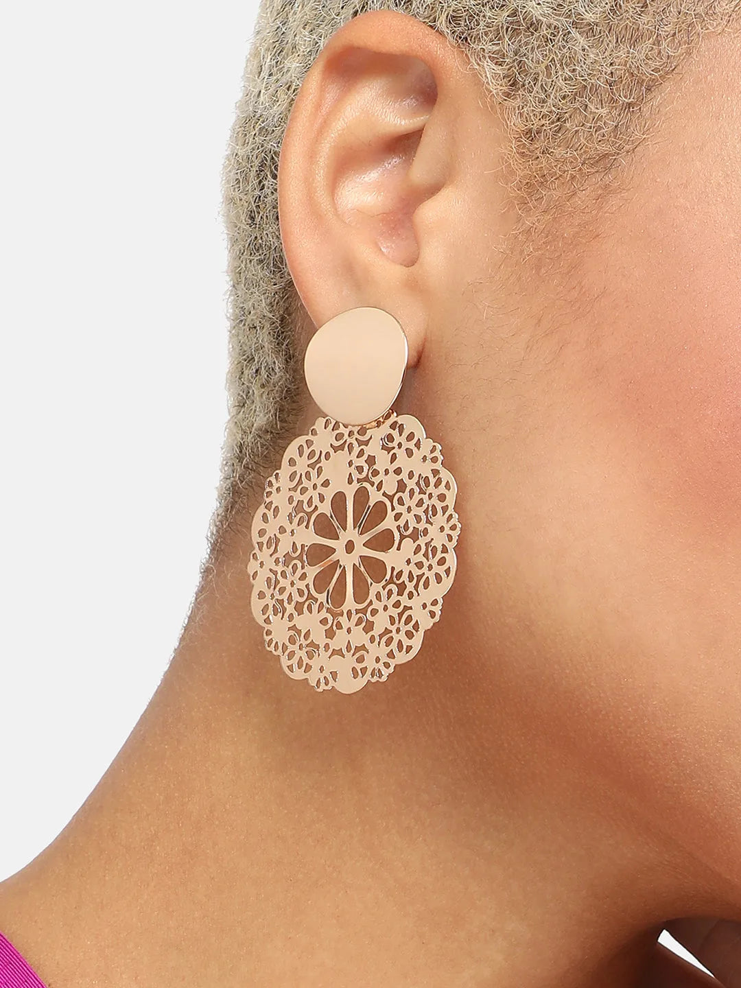 Gold Plated Party Designer Drop Earring