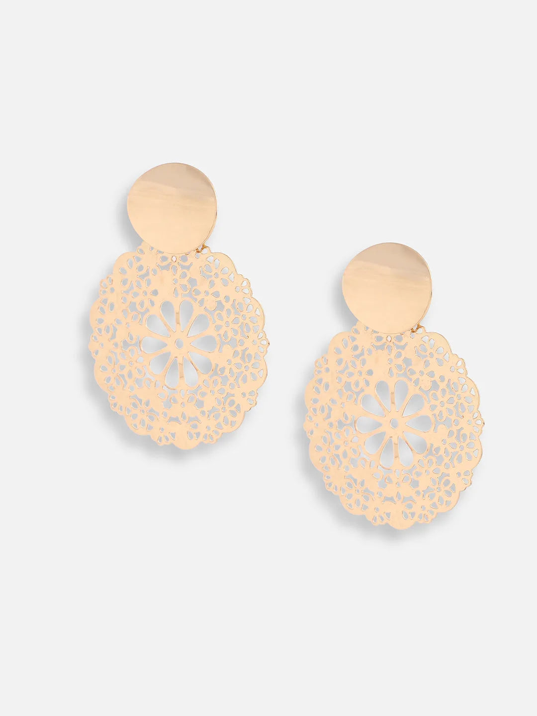 Gold Plated Party Designer Drop Earring