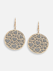 Gold Plated Party Designer Stone Drop Earring