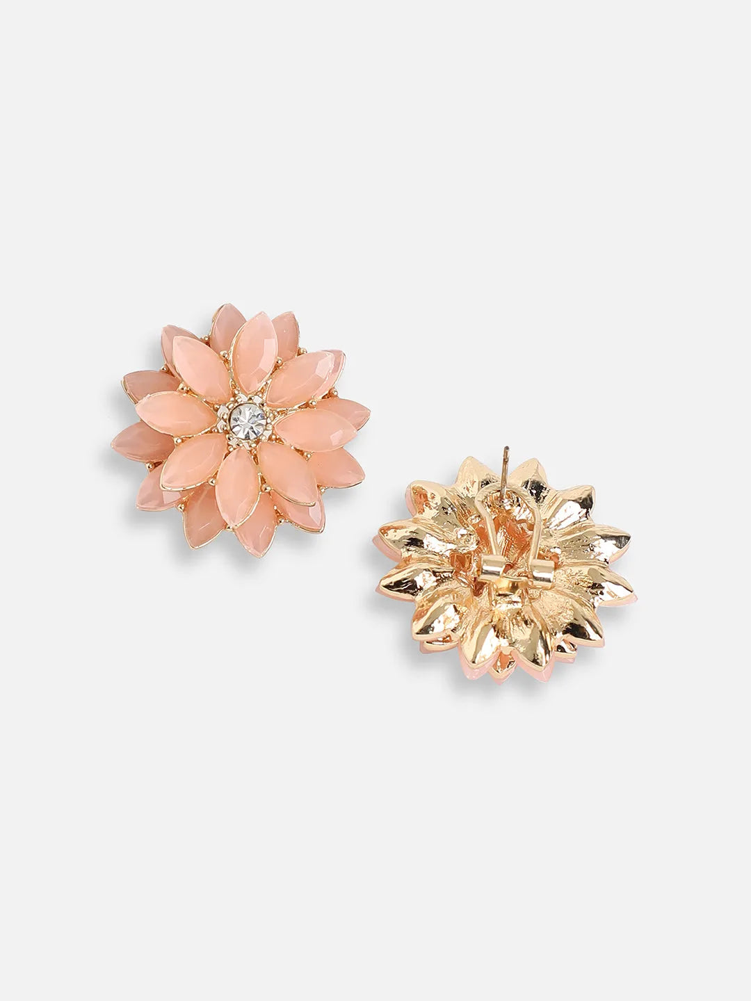 Gold Plated Party Designer Stone Stud