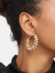 Gold Plated Party Designer Stone Drop Earring