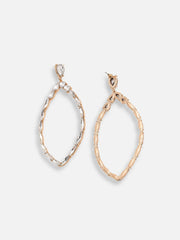 Gold Plated Party Designer Stone Drop Earring