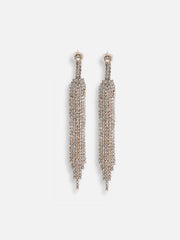 Gold Plated Party Designer Stone Drop Earring