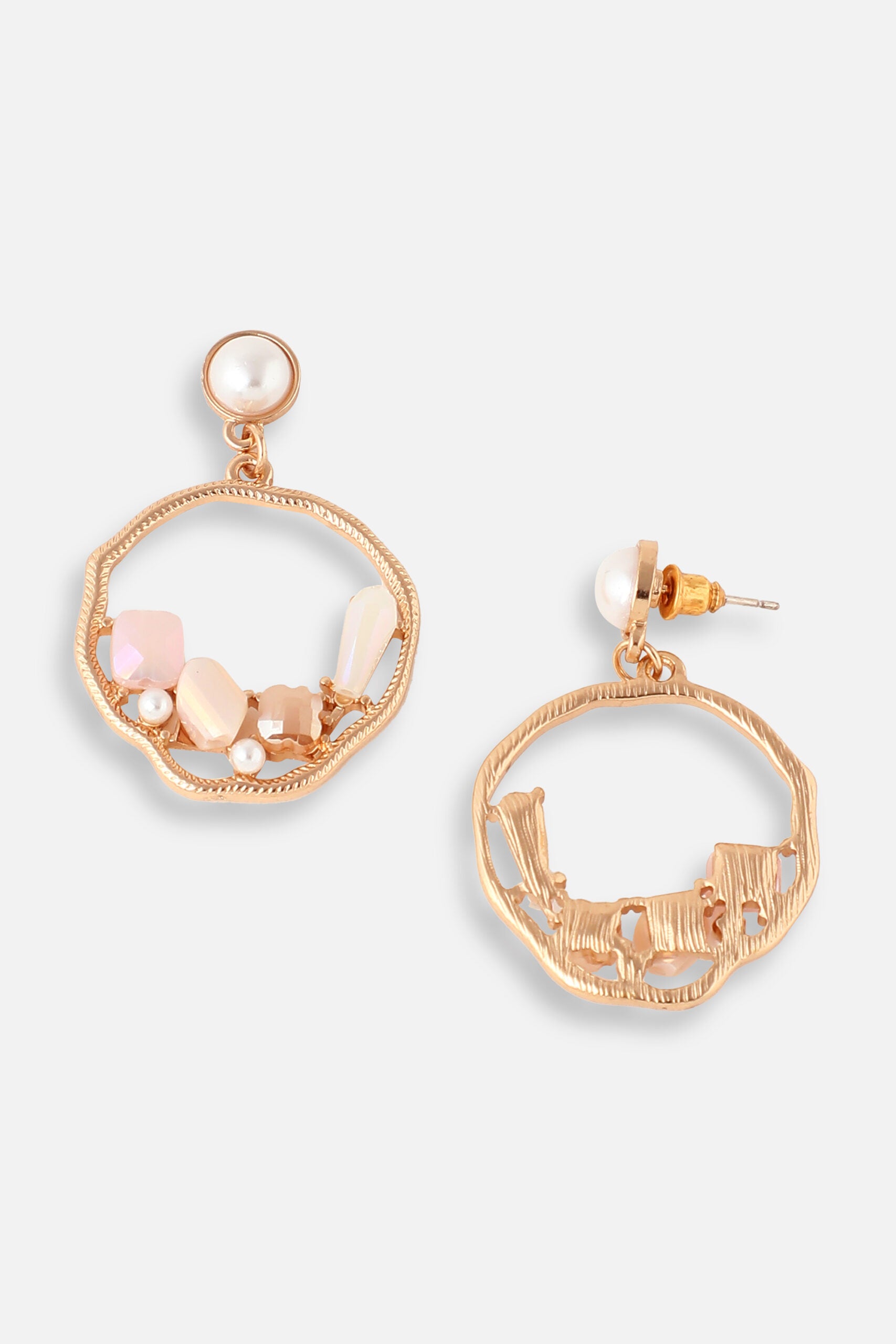 Gold Plated Pearls Casual Drop Earring