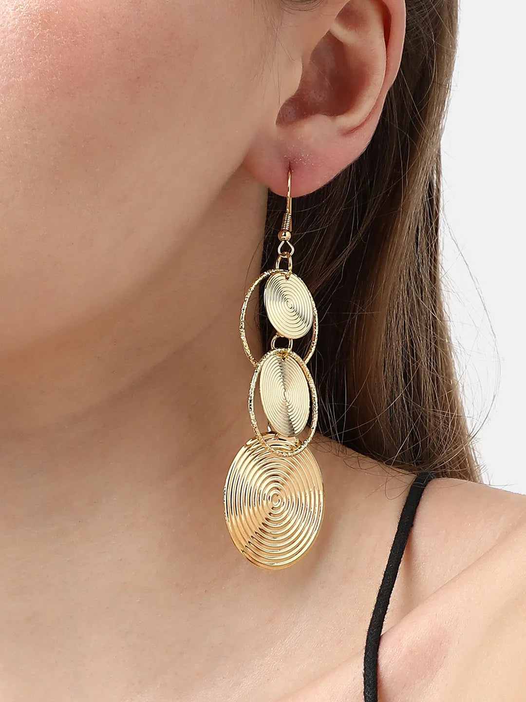 Gold Plated Designer Party Drop Earring