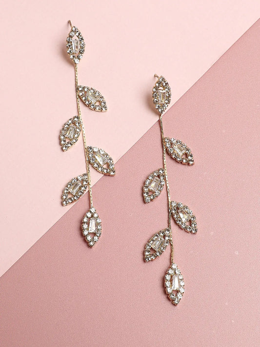 Gold Plated Pearls Drop Earring