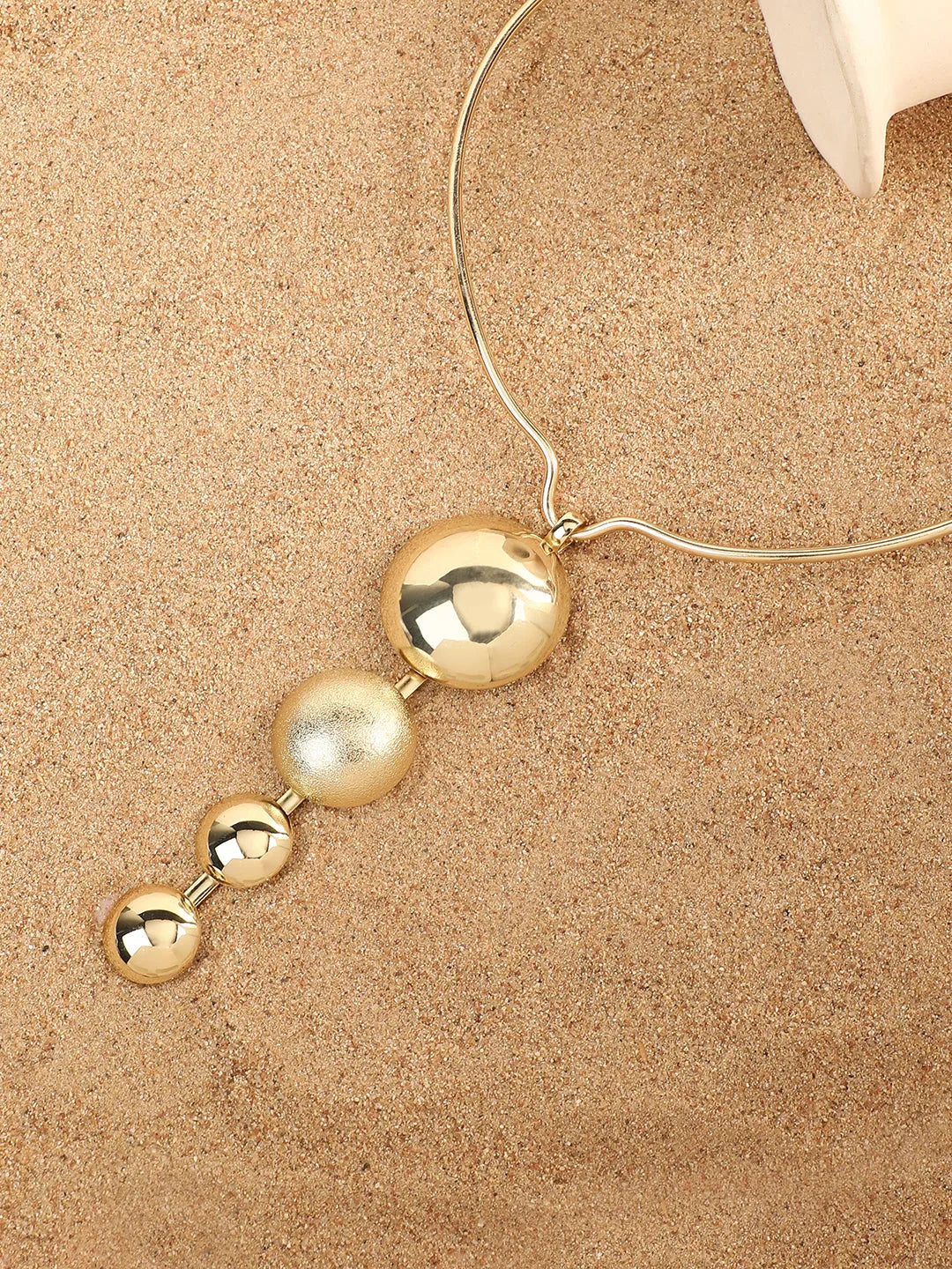 Gold Plated Pearls Casual Necklace