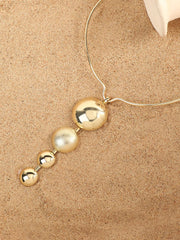 Gold Plated Pearls Casual Necklace