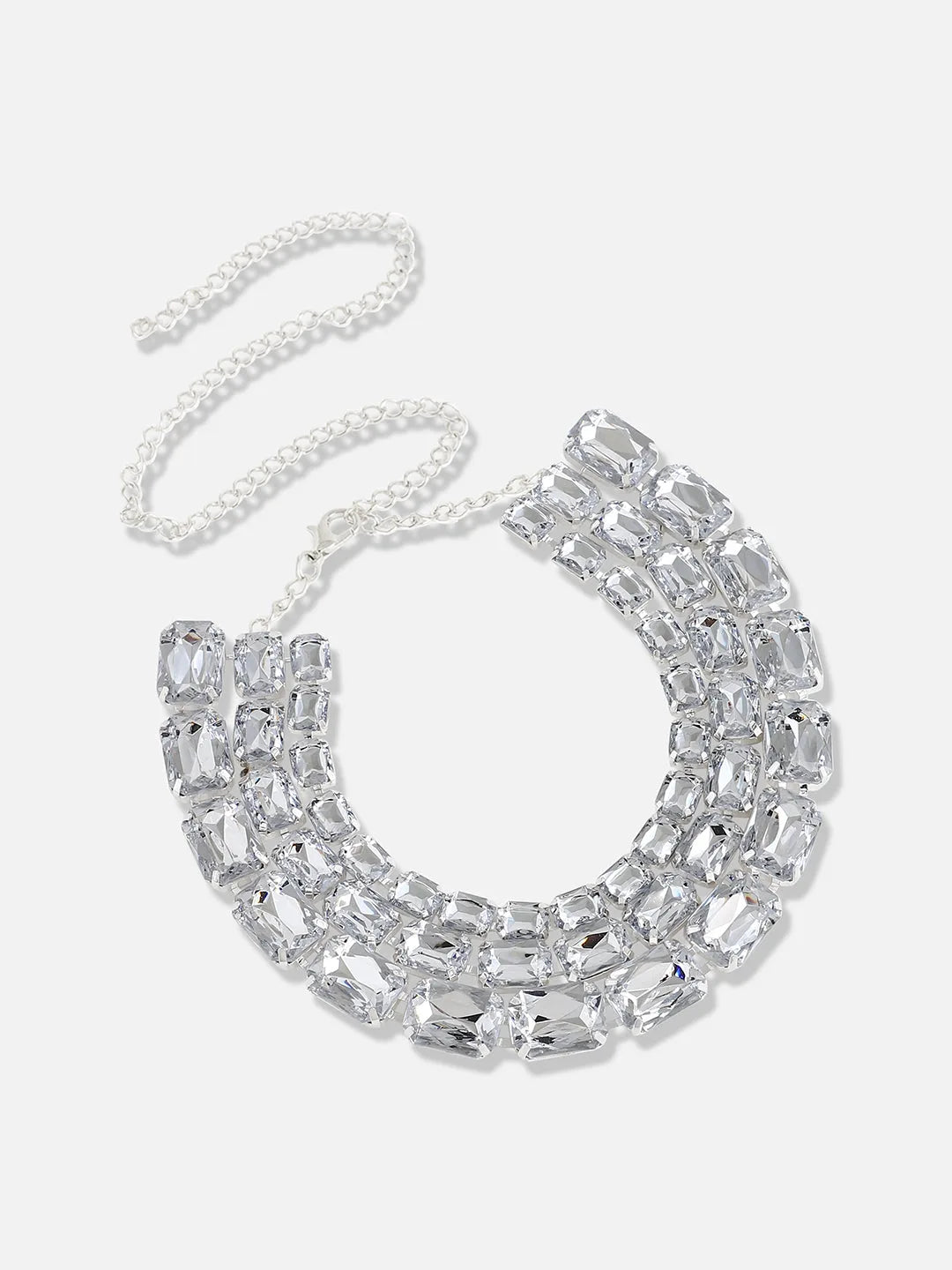 Silver Plated Designer Party Necklace