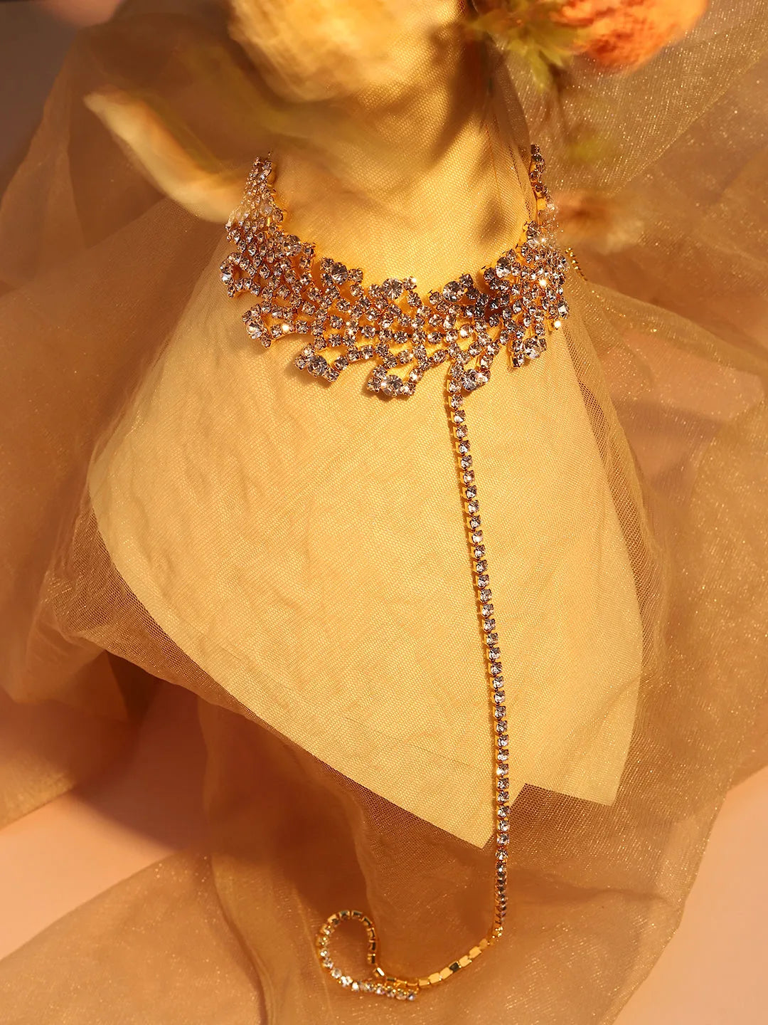 Gold Plated Designer Party Necklace