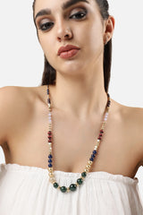 Gold Plated Designer Stone Party Necklace