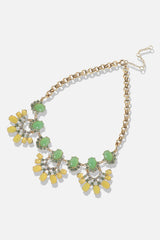 Gold Plated Designer Stone Party Necklace