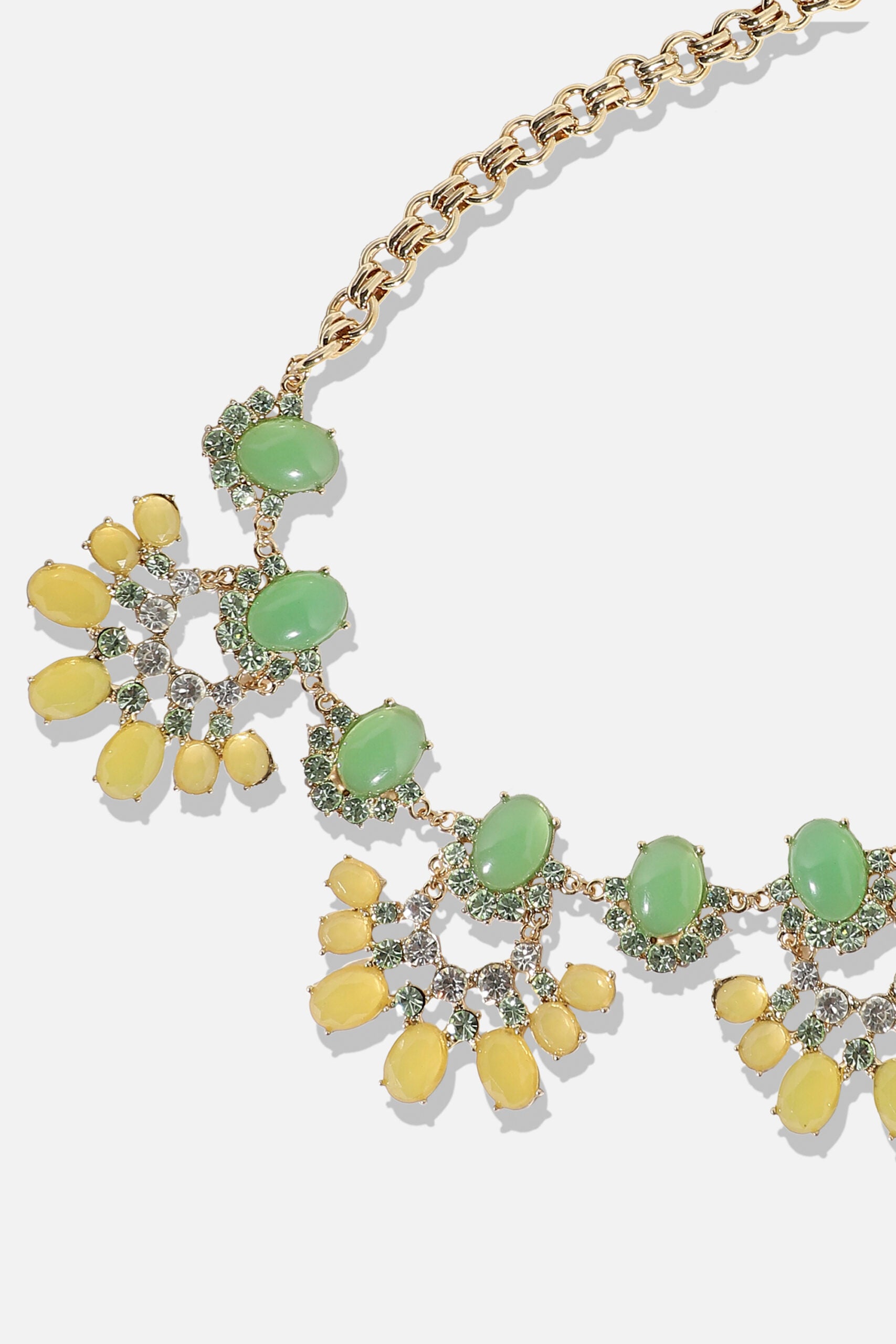 Gold Plated Designer Stone Party Necklace