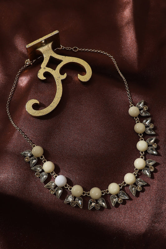 Gold Plated Designer Stone Party Necklace