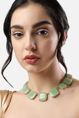 Gold Plated Designer Stone Party Necklace