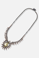 Gold Plated Designer Stone Party Necklace