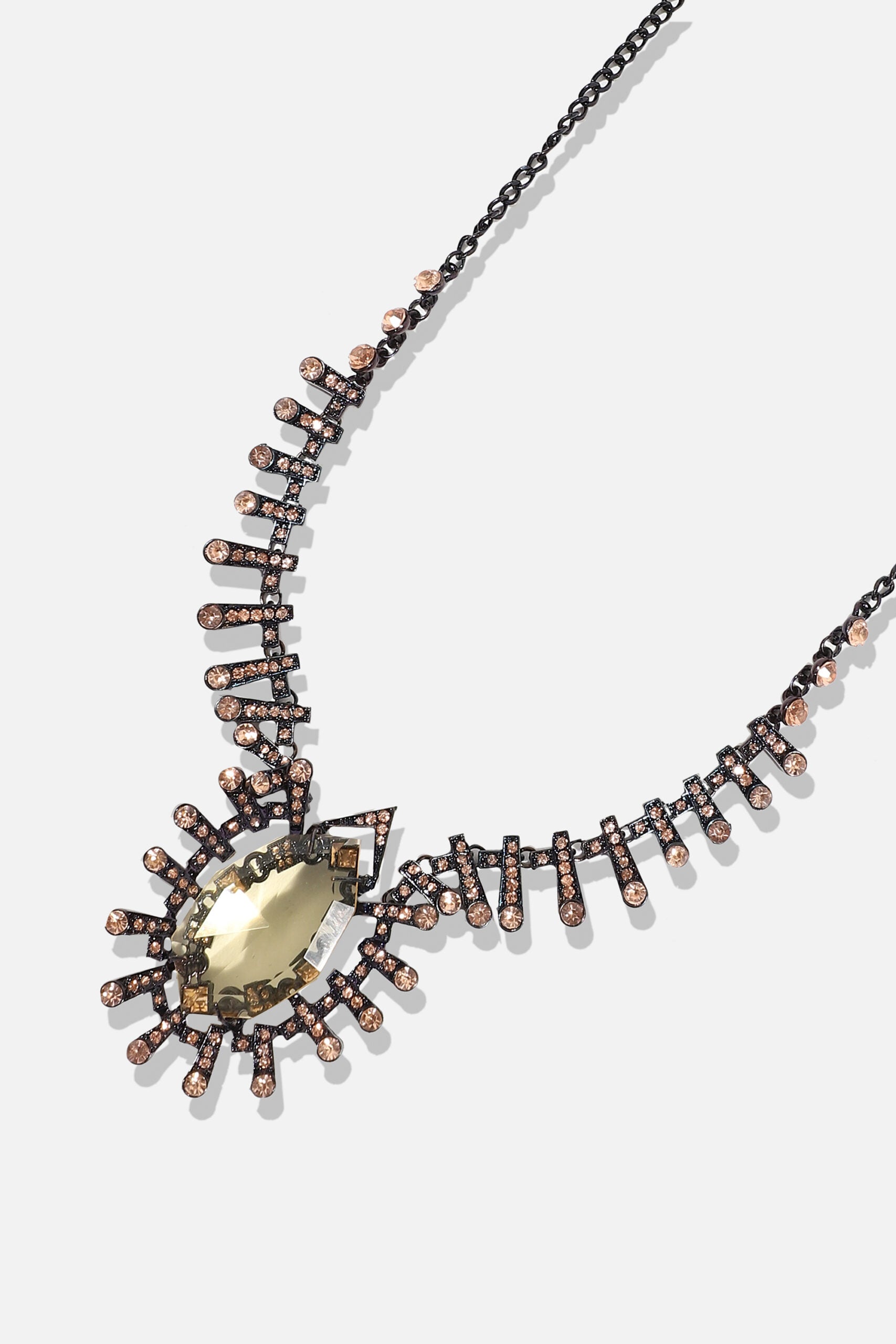 Gold Plated Designer Stone Party Necklace