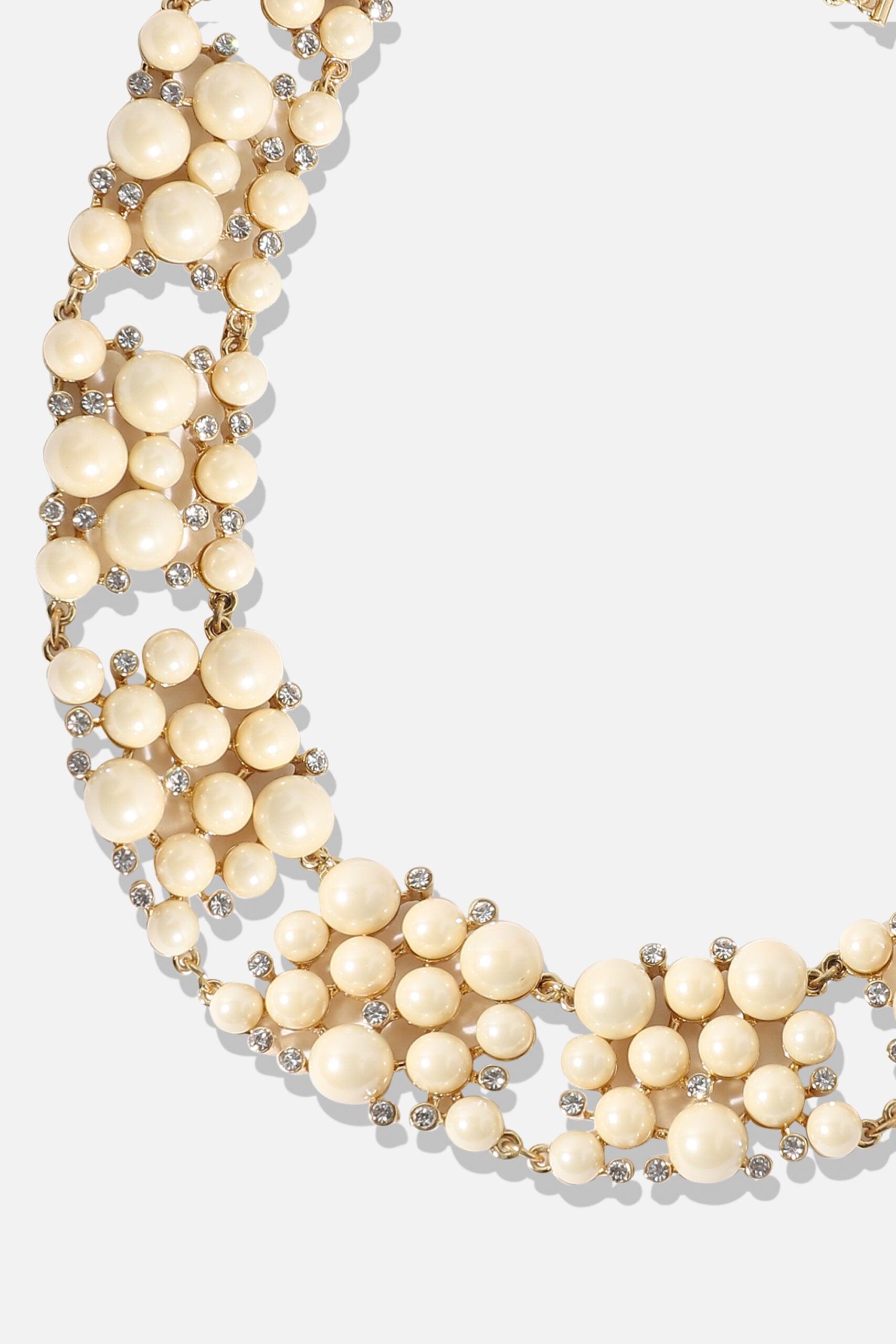 Gold Plated Designer Stone Party Necklace