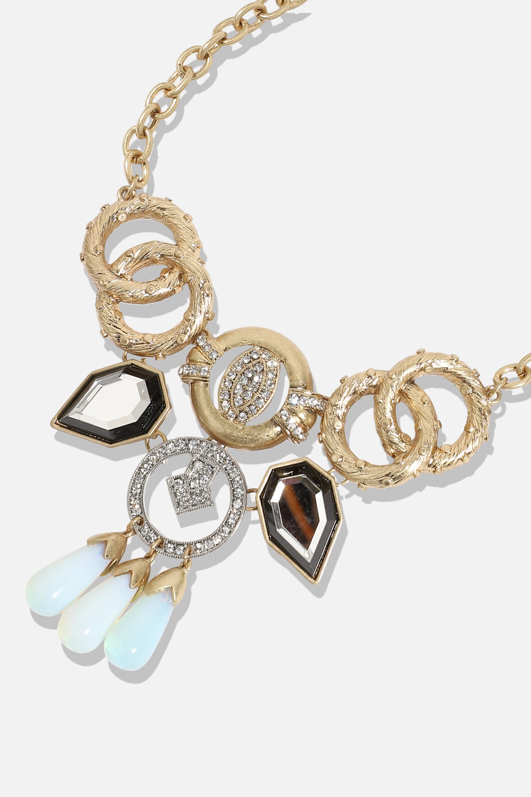 Gold Plated Designer Stone Party Necklace