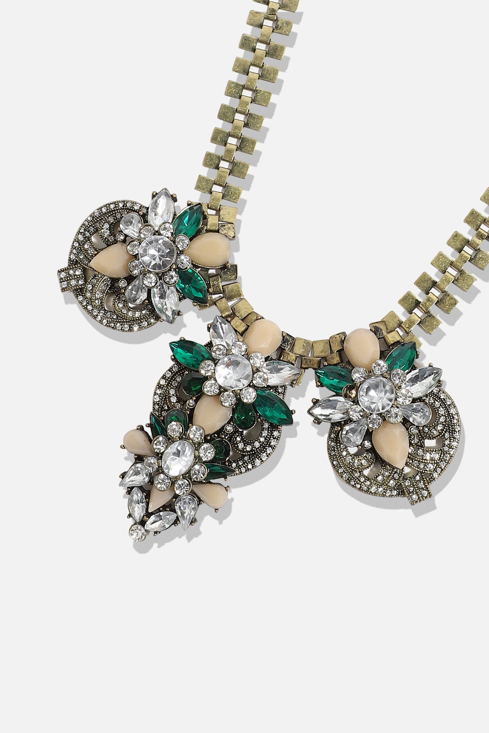 Gold Plated Designer Stone Party Necklace