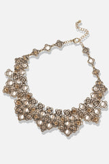 Gold Plated Designer Stone Party Necklace