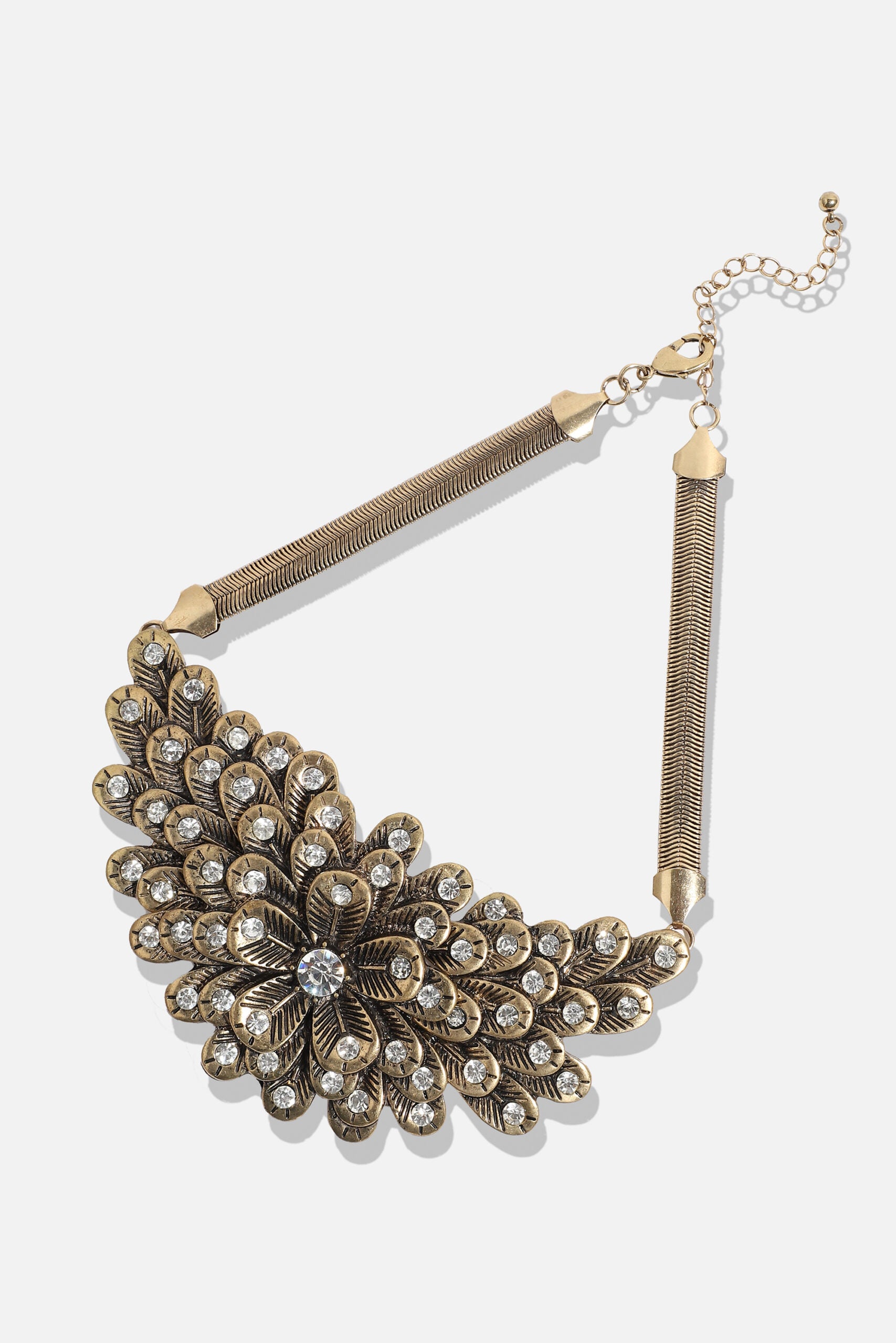 Gold Plated Designer Stone Party Necklace