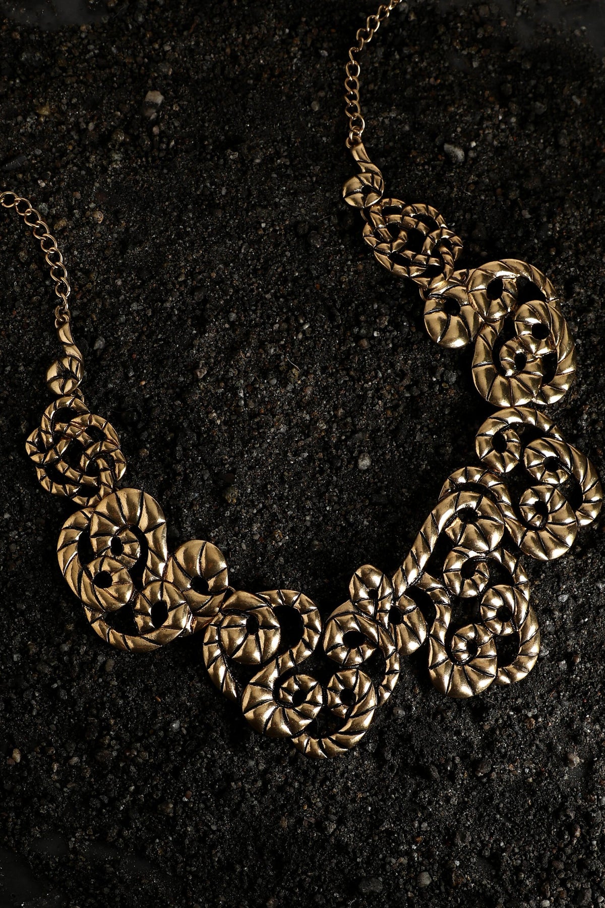 Gold Plated Designer Stone Party Necklace