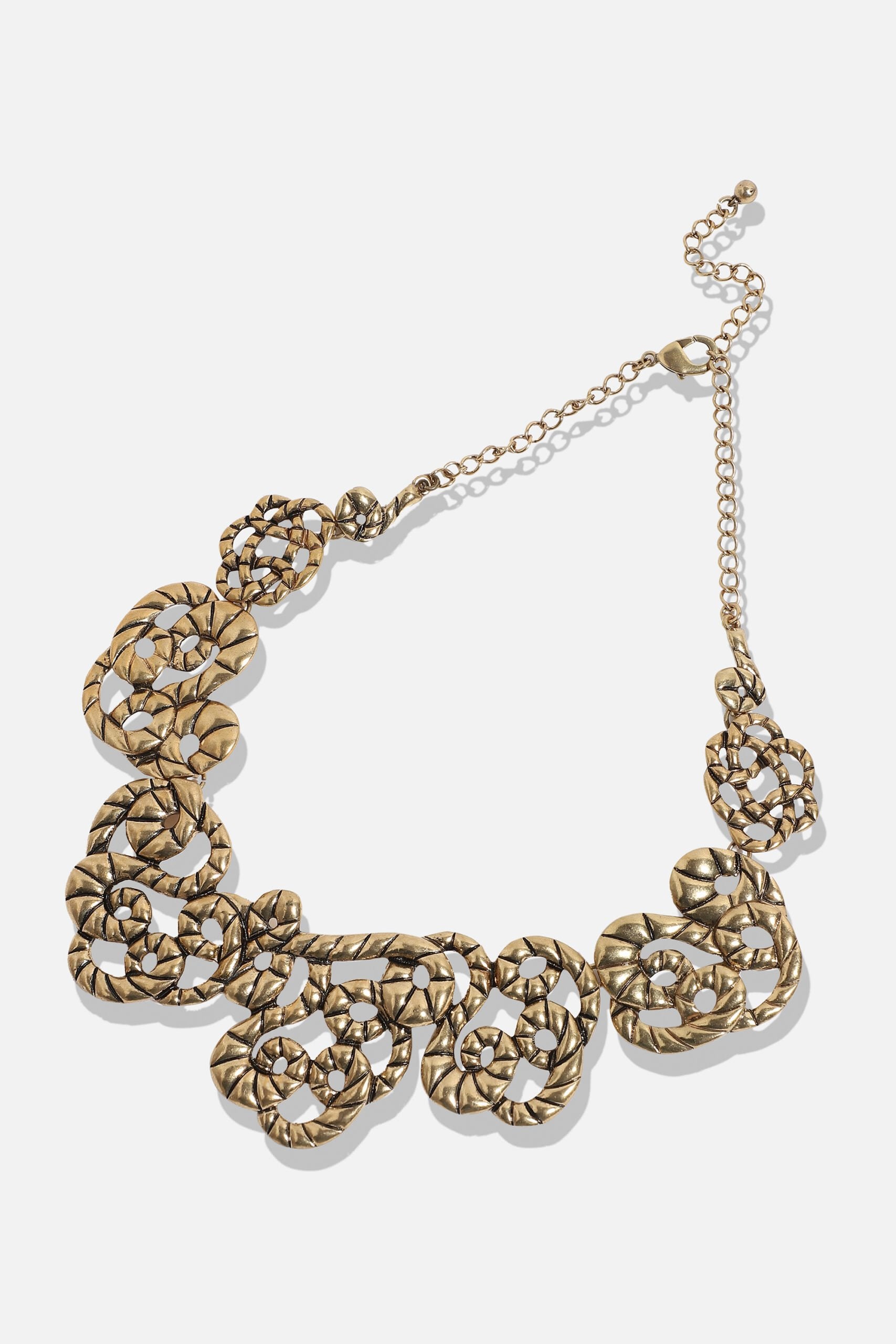 Gold Plated Designer Stone Party Necklace