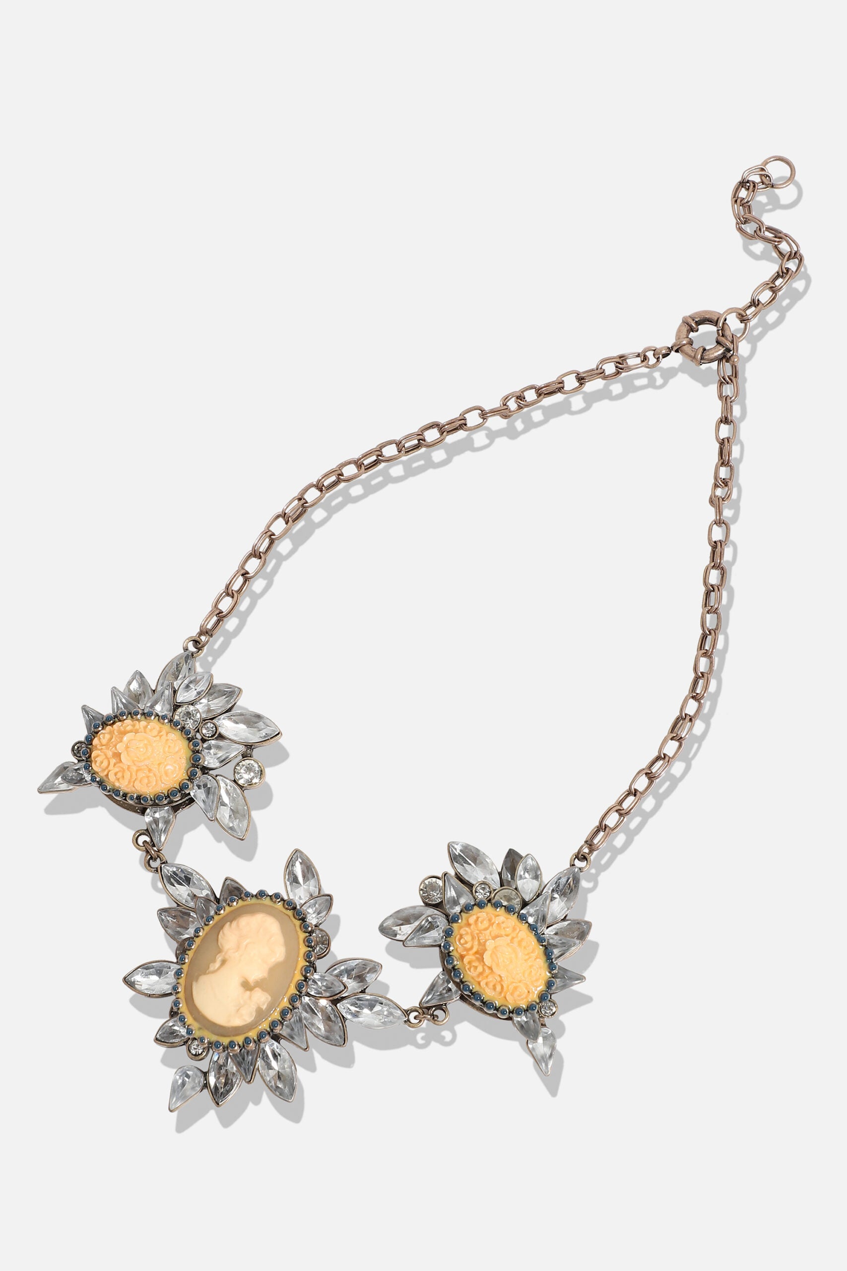 Gold Plated Designer Stone Party Necklace