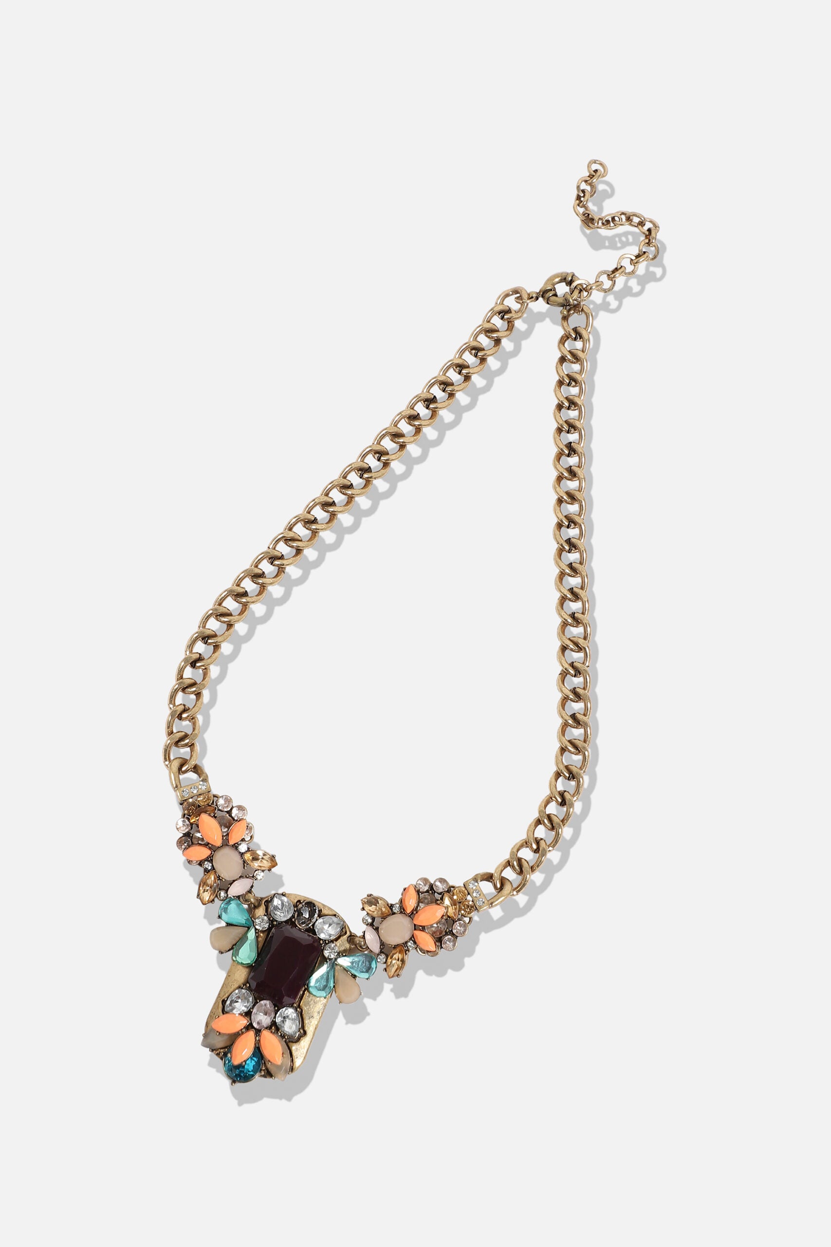 Gold Plated Designer Stone Party Necklace