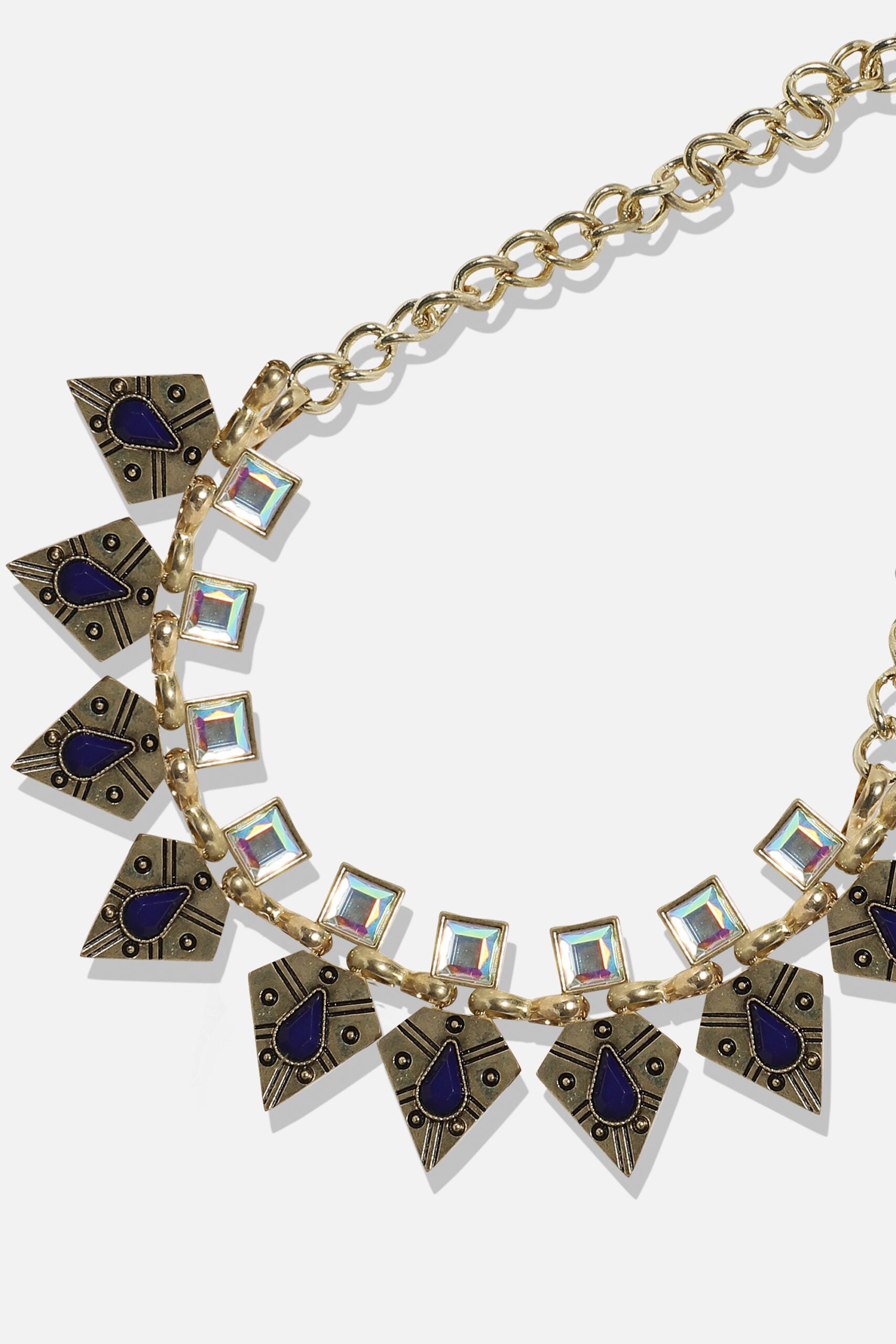 Gold Plated Designer Stone Party Necklace