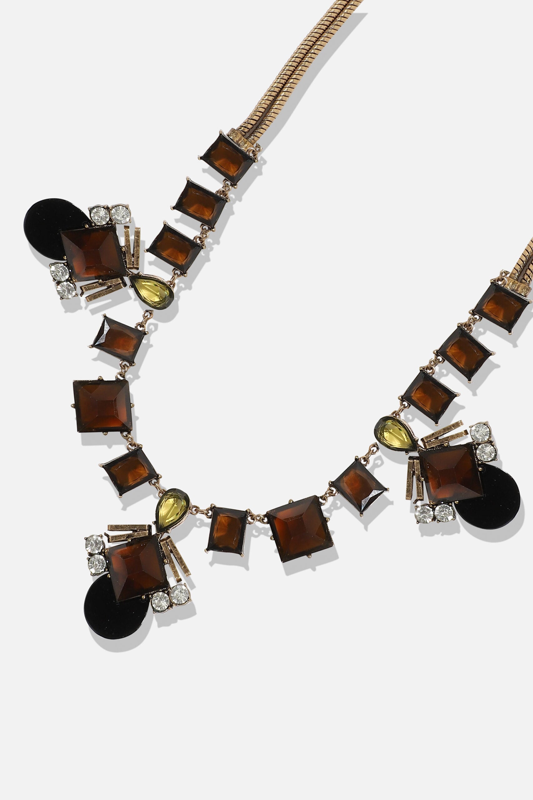 Gold Plated Designer Stone Party Necklace