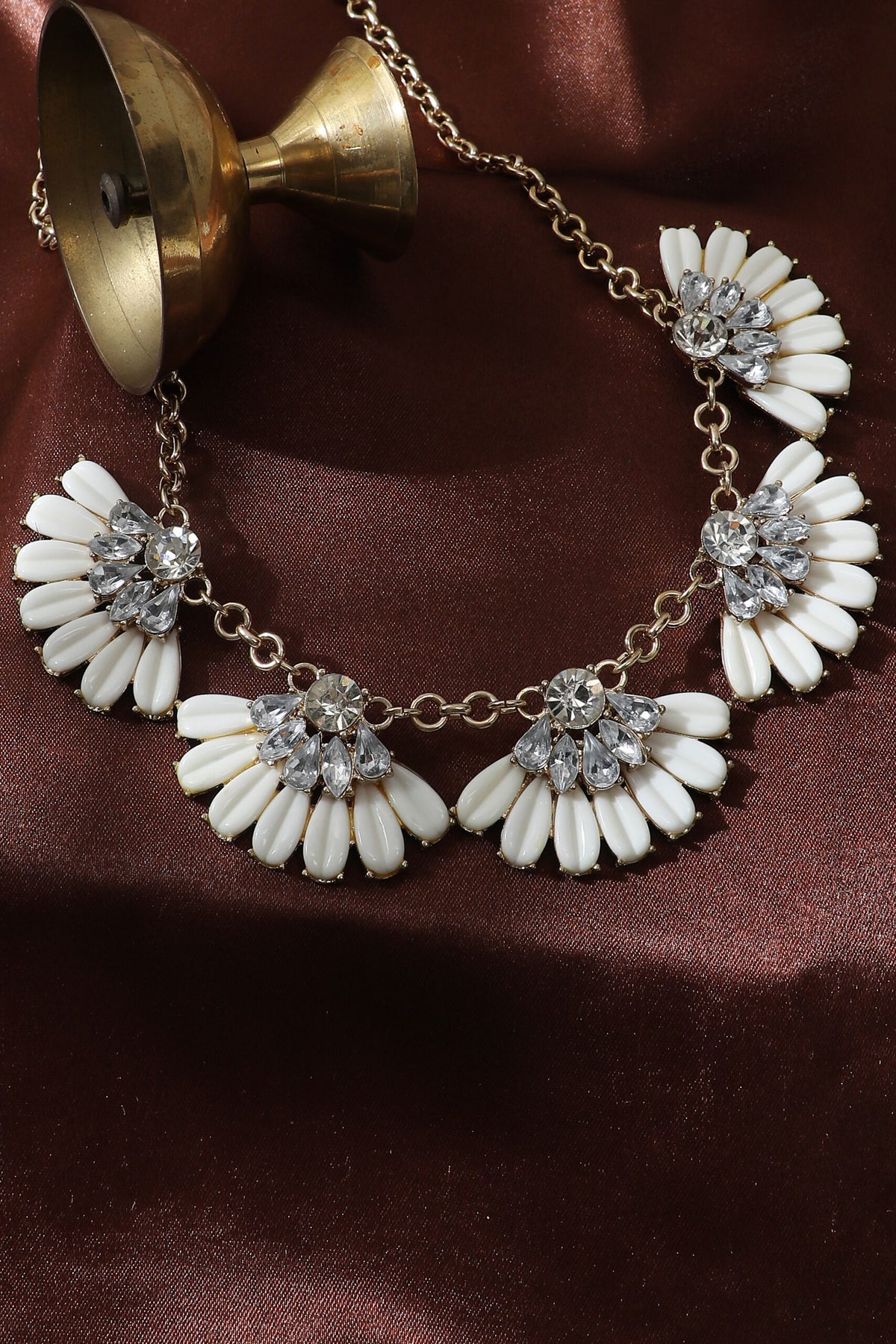 Gold Plated Designer Stone Party Necklace