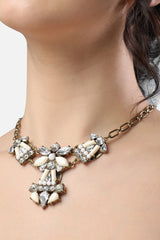 Gold Plated Designer Stone Party Necklace