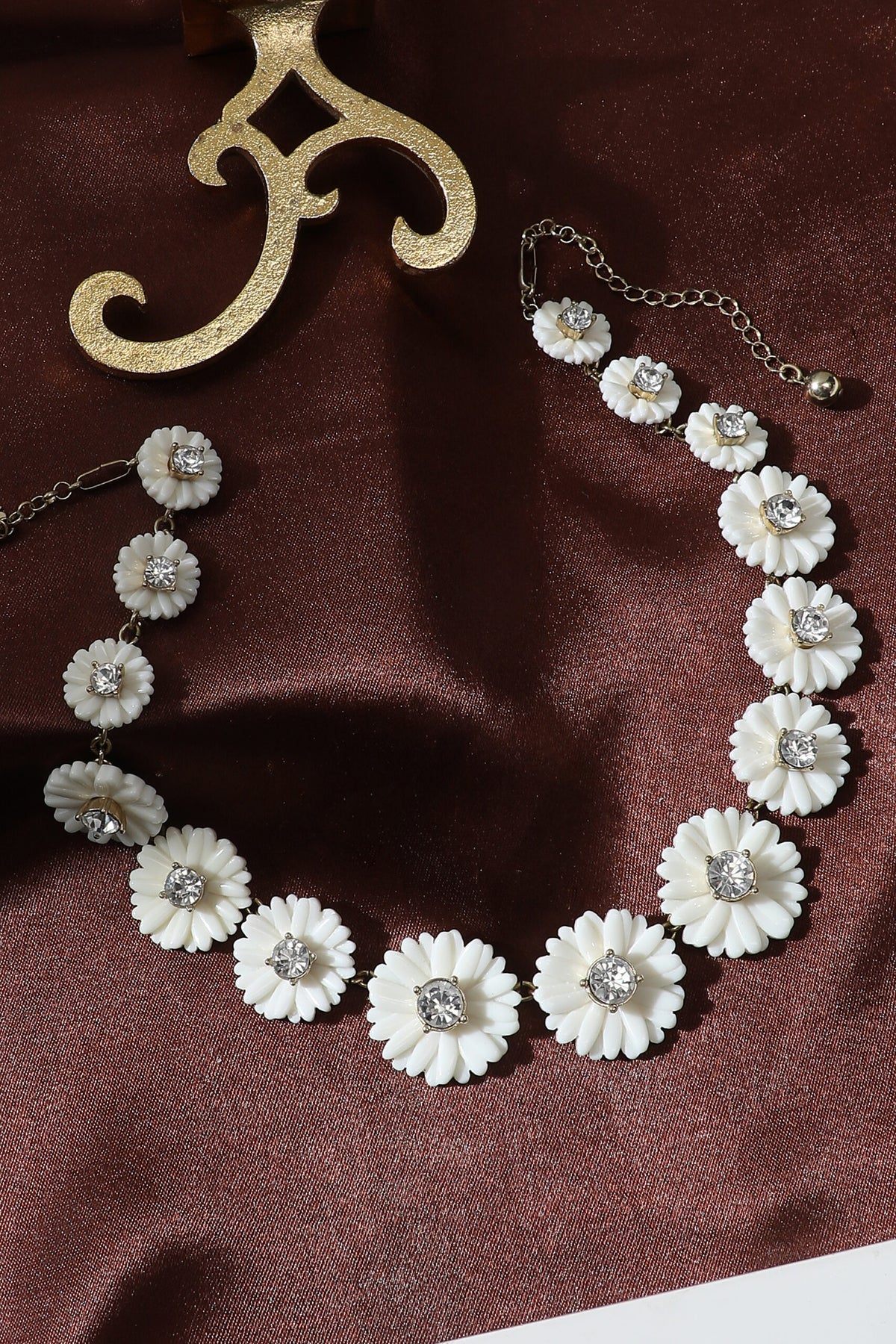 Gold Plated Designer Stone Party Necklace