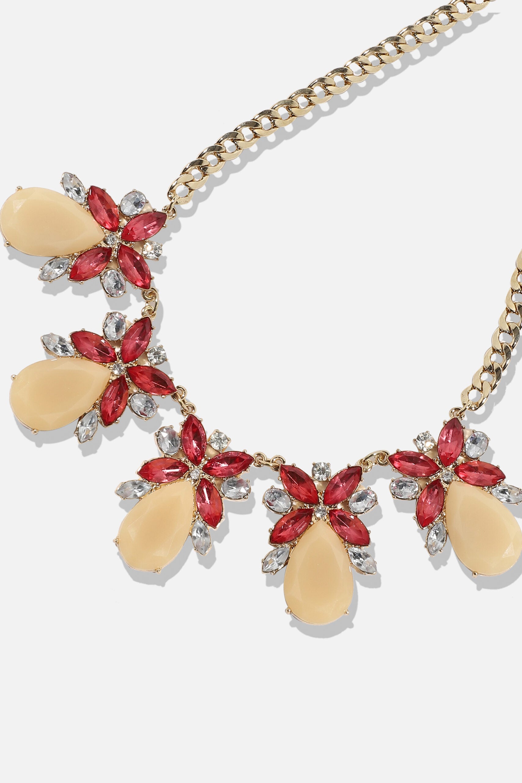 Gold Plated Designer Stone Party Necklace