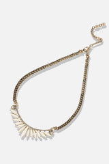 Gold Plated Designer Stone Party Necklace