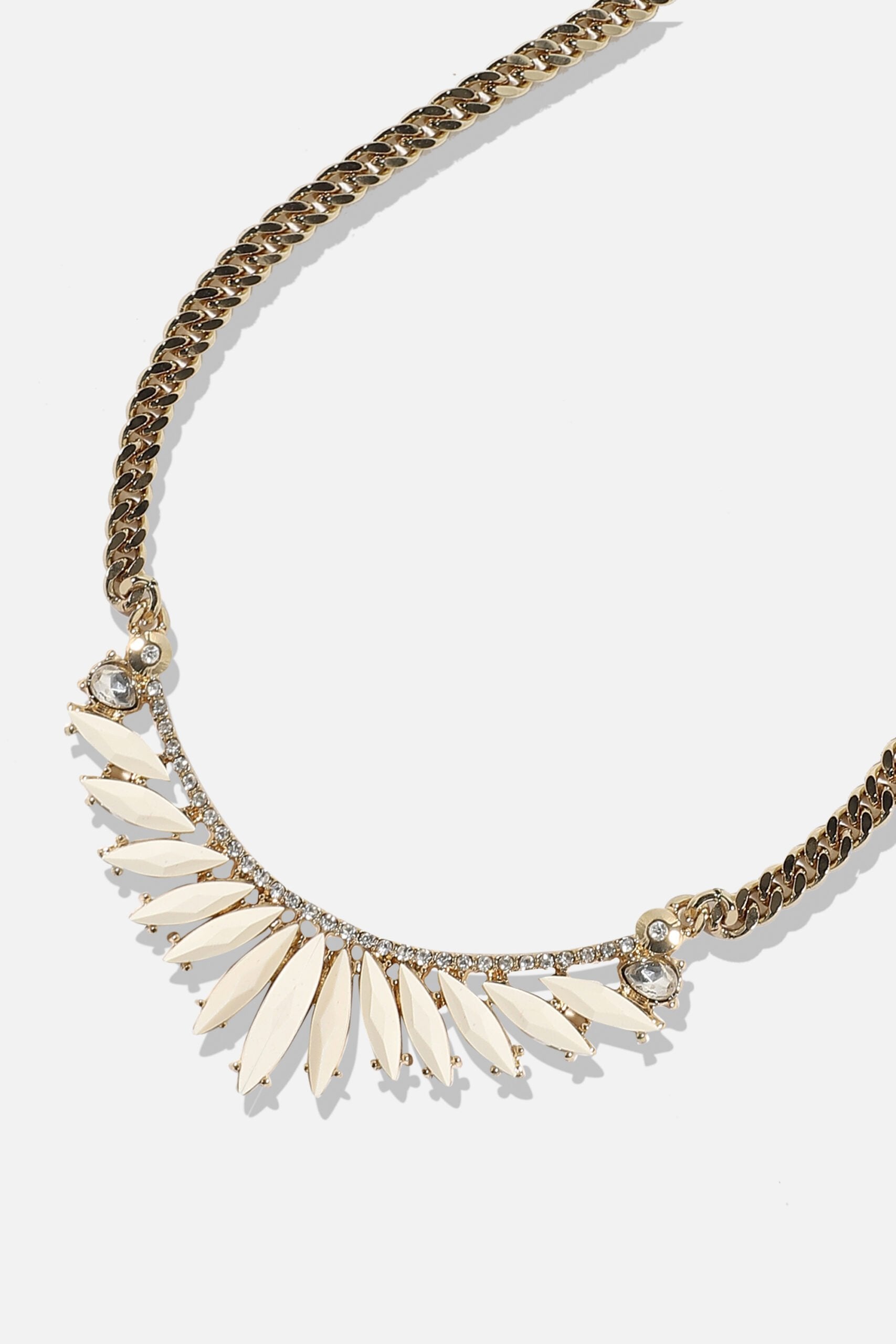 Gold Plated Designer Stone Party Necklace