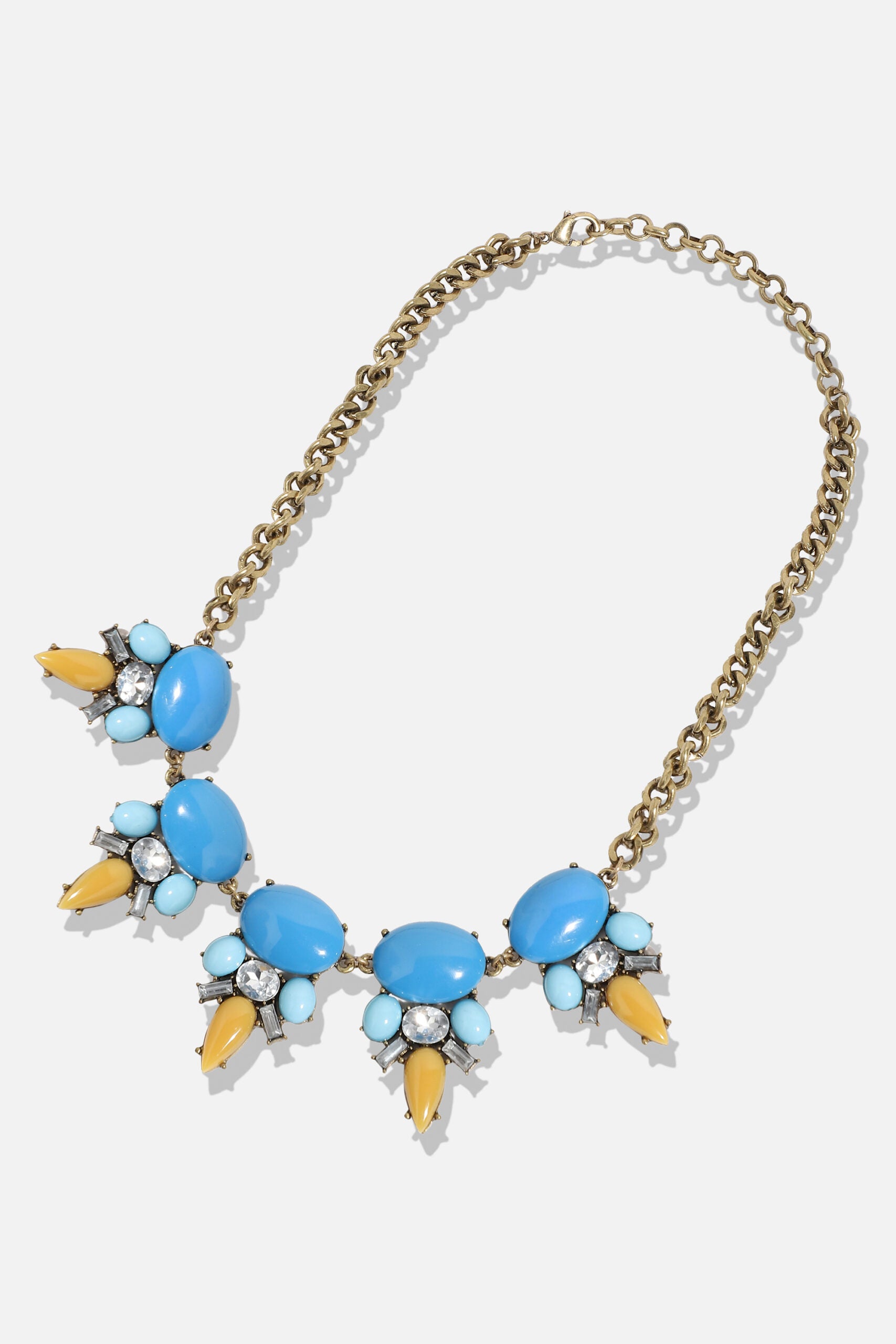 Gold Plated Designer Stone Party Necklace