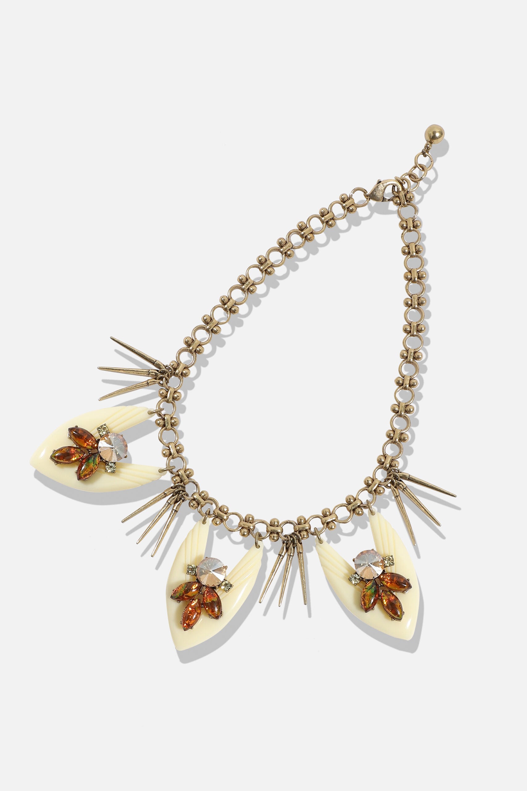 Gold Plated Designer Stone Party Necklace