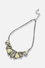 Silver Plated Designer Stone Party Necklace